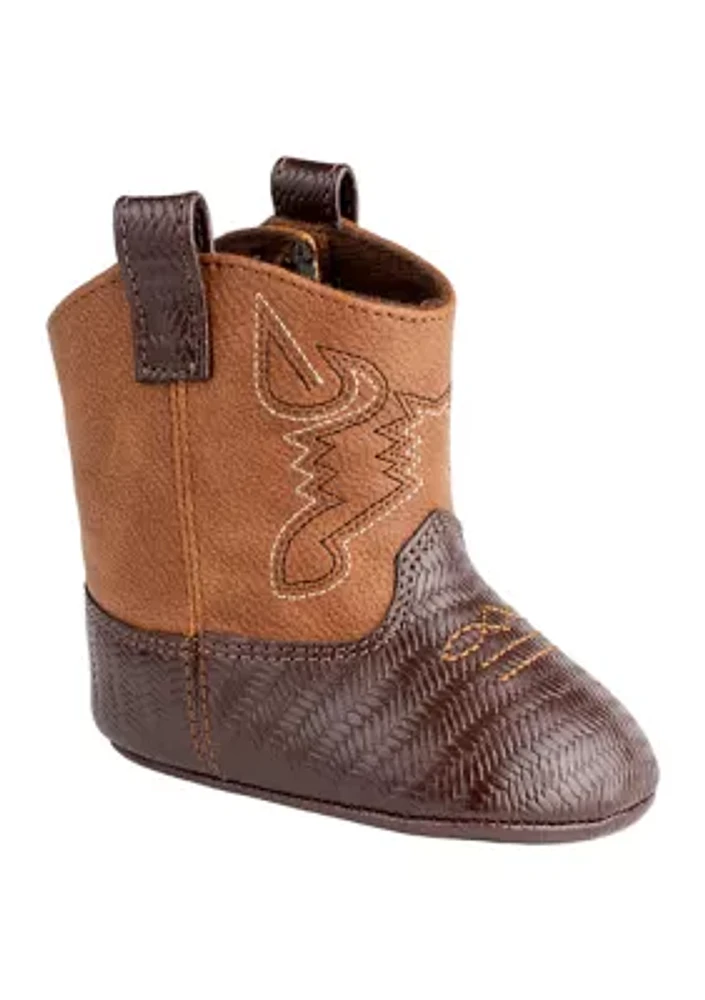 Baby Boys Waylon Brown Two Tone Western Boots