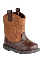 Toddler Boys Two Tone Western Boots