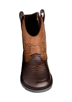 Toddler Boys Two Tone Western Boots