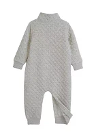 Baby Boys Quilted Knit Romper