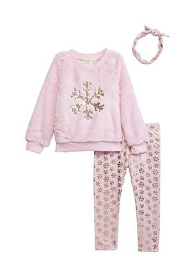 Toddler Girls Ice Skate Graphic Top Set