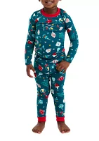 Unisex Toddler Holiday Lights Long Sleeve Pajama Set