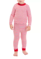 Toddler Red Stripe Pajama Set