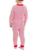 Toddler Red Stripe Pajama Set