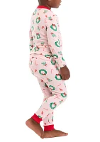 Toddler Holiday Wreaths Pajama Set