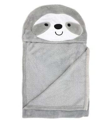 Baby Boys and Girls Sloth Hooded Blanket