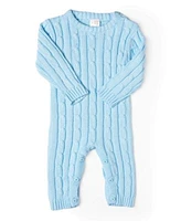 Baby Boys Long Sleeved Cable Knit Romper
