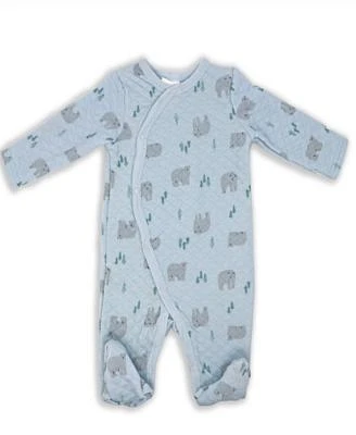 Baby Boys and Girls Polar Bear Quilted Footie