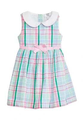 Baby Girls Plaid Printed Dress