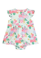 Baby Girls Charming Meadow Printed Dress