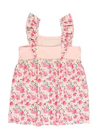 Toddler Girls English Roses Ruffle Dress