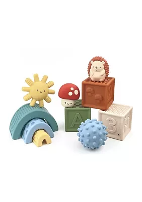 10 Piece Rotating Toy Block Set