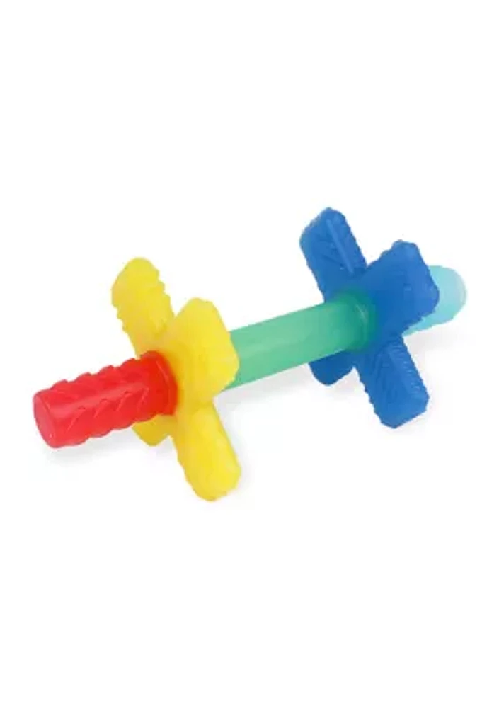 Teensy Tube Primary Color Silicone Teething Toy