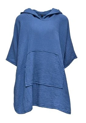 Denim Blue Beach Poncho