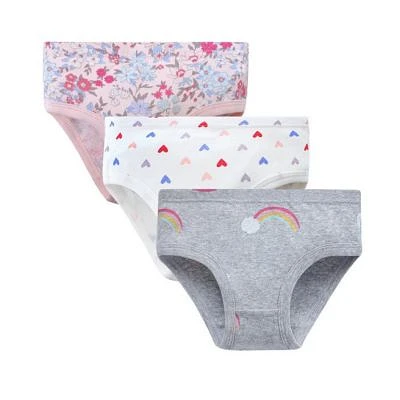 Rainbows,Flowers,Hearts 3 Pack Underwear