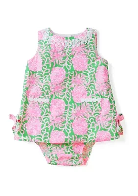 Baby Girls Shift Dress with Bloomer