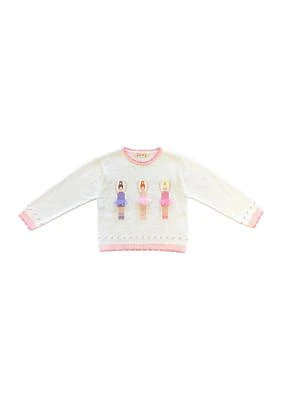 Baby Girls Ballerina Embroidered Sweater