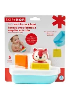 Zoo Sort & Stack Boat Baby Bath Toy