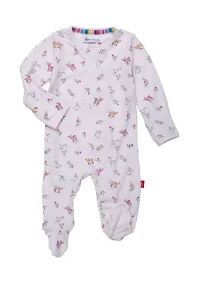 Baby Girls Printed Footie Pajamas