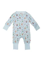 Baby Boys Printed Footie Pajamas