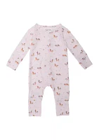 Baby Girls Printed Footie Pajamas