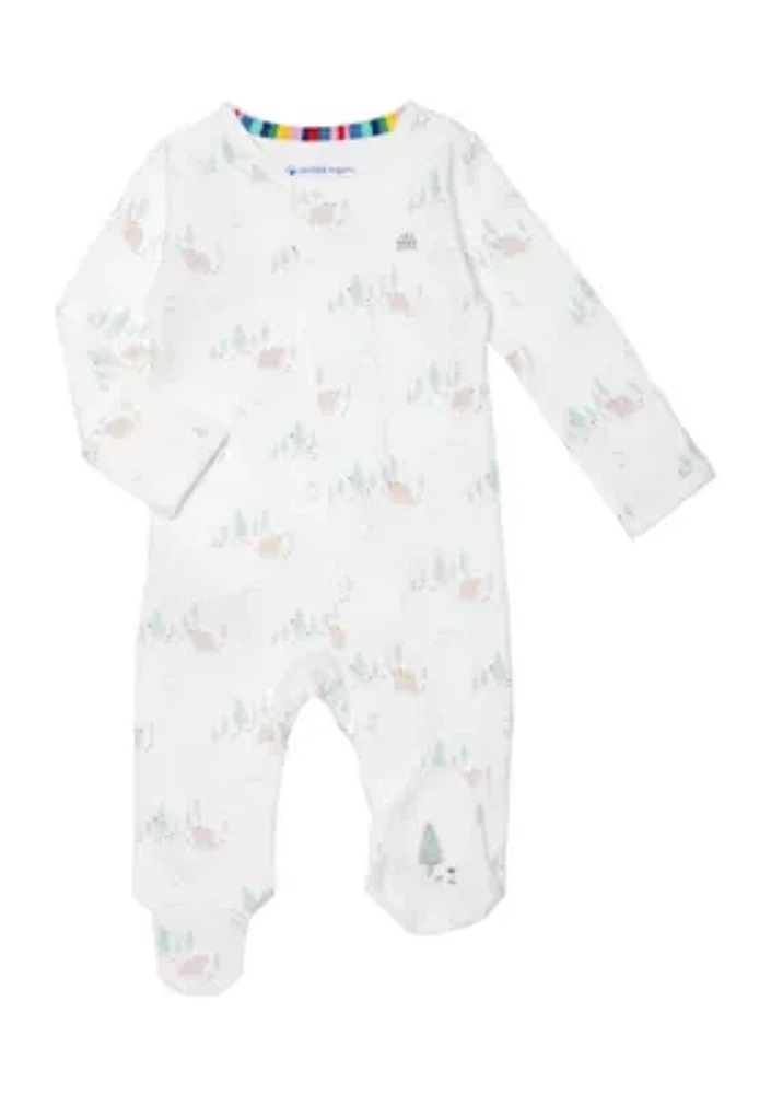 Baby Boys Printed Footie Pajamas