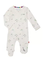 Baby Boys Tiny Dinosaur Printed Footie Pajamas