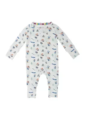 Baby Boys Tis the Skison Printed Footie Pajamas