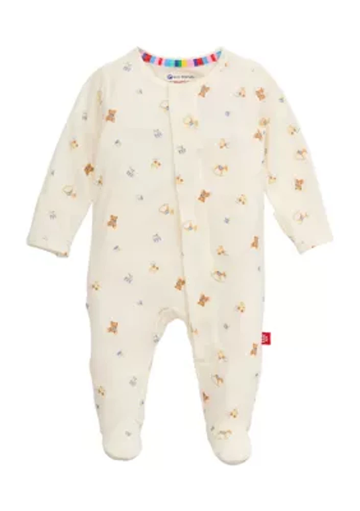 Baby Lullaby Lane Printed Footie Pajamas