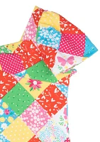 Toddler Girls Patchwork Printed T-Shirt