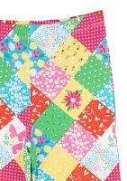 Toddler Girls Patchwork Printed Leggings