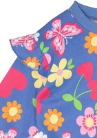 Baby Girls Printed French Terry Set