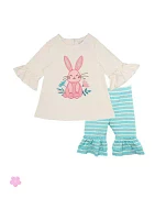 Baby Girls Knit Bunny Set