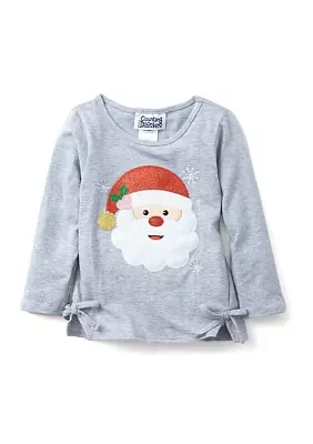 Toddler Girls Knit Appliqué Top