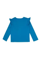 Toddler Girls Star Appliqué Top