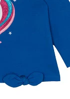 Toddler Girls Unicorn Applique Top