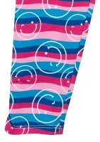 Toddler Girls Smiley Printed Leggings