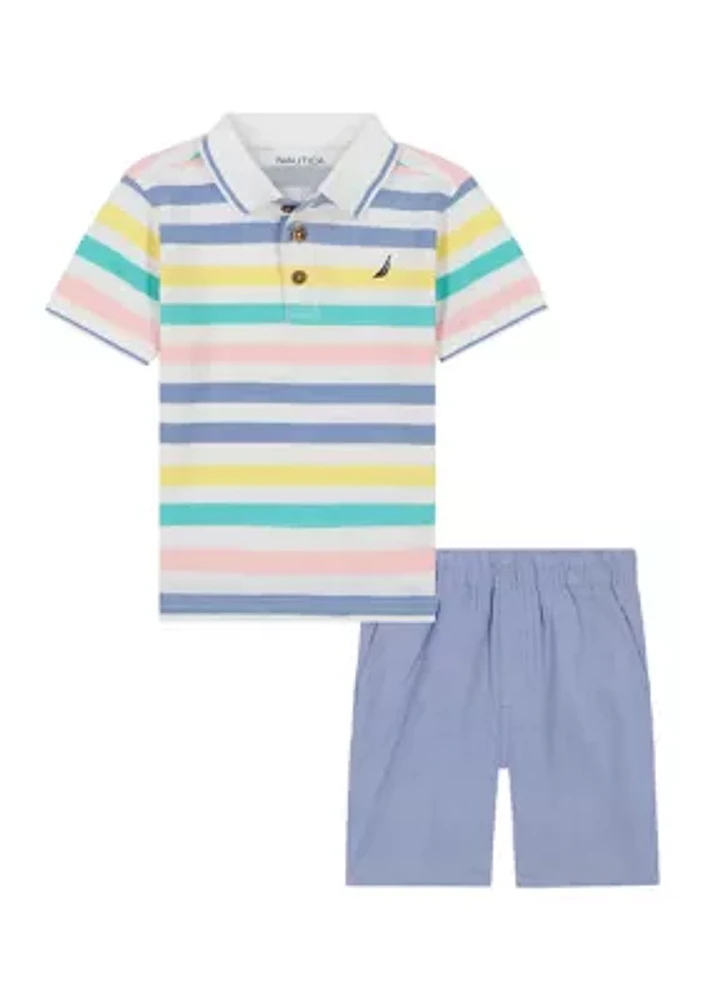 Baby Boys Polo Shirt and Shorts Set