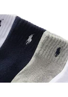 Baby Boys Sport Quarter Socks - 6 Pack