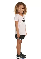 Toddler Girls Essential T-Shirt and Woven Shorts Set