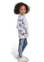 Toddler Girls Two Piece Printed Tricot Jacket and Legging Set