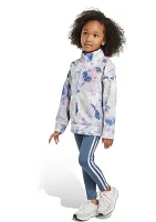 Toddler Girls Two Piece Printed Tricot Jacket and Legging Set