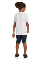 Toddler Boys Essential Cotton T-Shirt and Shorts Set