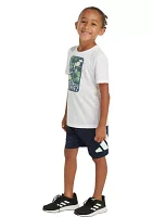 Toddler Boys Essential Cotton T-Shirt and Shorts Set