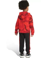 Boys 4-7 2 Piece Printed Hooded Pullover and Joggers Set