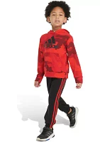 Boys 4-7 2 Piece Printed Hooded Pullover and Joggers Set