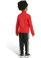 Toddler Boys 2 Piece Color Blocked Tricot Jacket and Pants Set