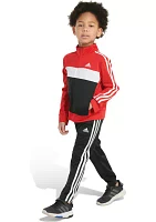 Toddler Boys 2 Piece Color Blocked Tricot Jacket and Pants Set