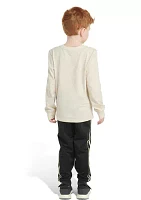 Toddler Boys Two Piece Long Sleeve Cotton T-Shirt and Joggers Set