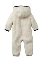 Baby Boys Long Sleeve Cozy Sherpa Coverall